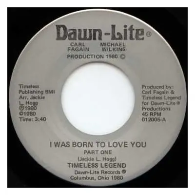 LP Timeless Legend: I Was Born To Love You LTD