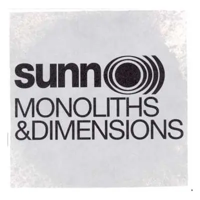 CD Sunn O))): Monoliths & Dimensions