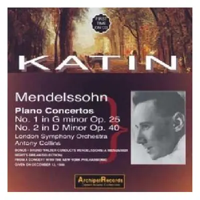 CD Felix Mendelssohn-Bartholdy: Klavierkonzerte Nr.1 & 2