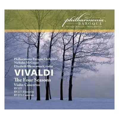 CD Nicholas McGegan: Vivaldi The Four Seasons Violin Concertos RV375 RV277 Il favorito RV271 L'