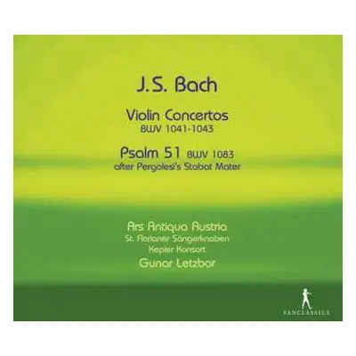 CD Johann Sebastian Bach: Psalm 51 Bwv 1083 "tilge,höchster,meine Sünden"