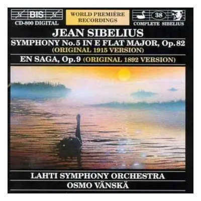 CD Jean Sibelius: Symphony No. 5 In E Flat Major, Op. 82 / En Saga, Op. 9