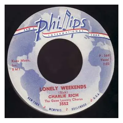 LP Charlie Rich: Lonely Weekends