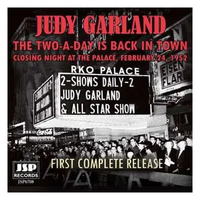 CD Judy Garland: Two-a-day Is Back In Town: Closing Night At The