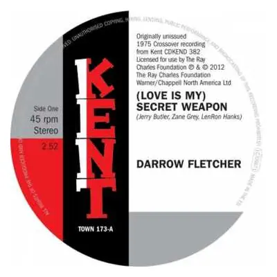 SP Darrow Fletcher: (Love Is My) Secret Weapon / It's No Mistake