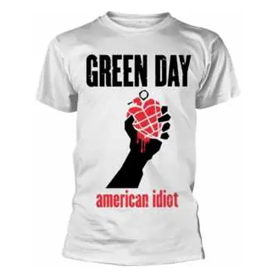 Tričko American Idiot Heart (white) XXL