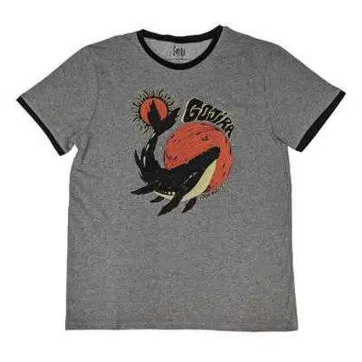 Gojira Unisex Ringer T-shirt: Whale (small) S