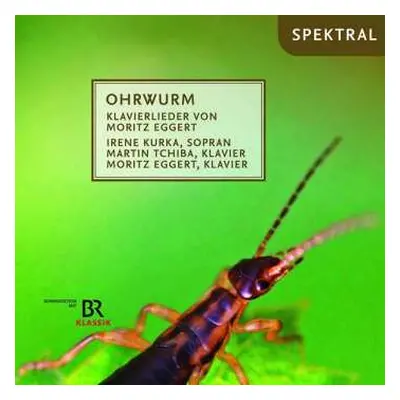 CD Martin Tchiba: Ohrwurm (Klavierlieder Von Moritz Eggert)