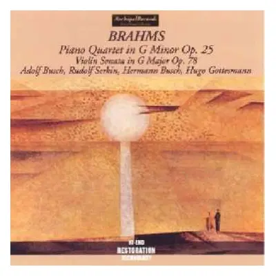 CD Johannes Brahms: Klavierquartett Nr.1 Op.25