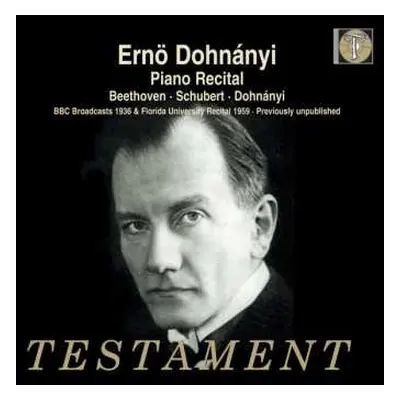 2CD Ludwig van Beethoven: Ernö Dohnanyi - Piano Recital