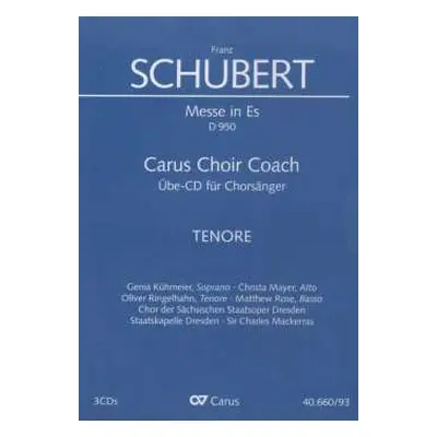 3CD Various: Carus Choir Coach: Schubert, Messe Es-dur D.960 (tenor)