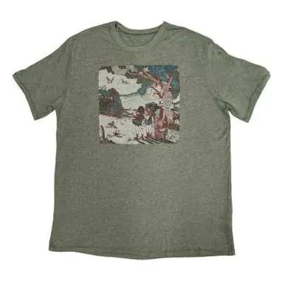 Fleetwood Mac Unisex T-shirt: Kiln House Album Art (back Print & Ex-tour) (xx-large) Green