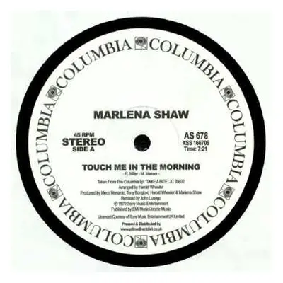 LP Marlena Shaw: Touch Me In The Morning