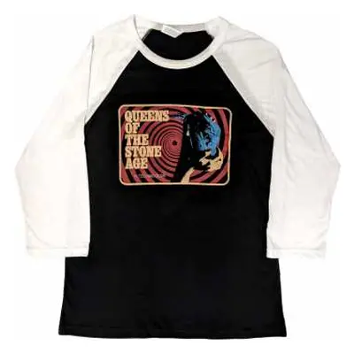 Queens Of The Stone Age Unisex Raglan T-shirt: In Technicolour (xx-large) XXL