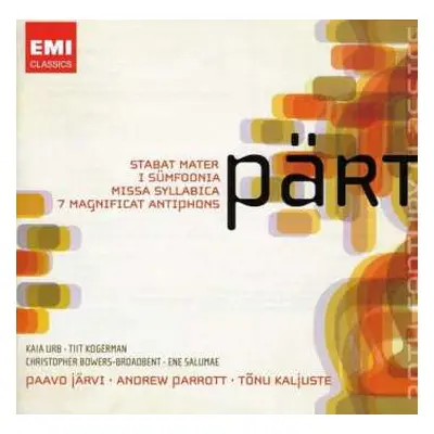 2CD Arvo Pärt: Symphony No.1 • Choral Works