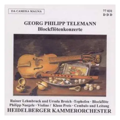 CD Georg Philipp Telemann: Blockflötenkonzerte