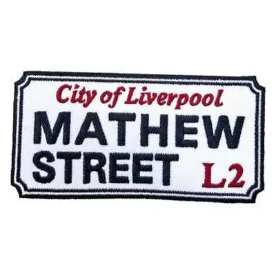 Nášivka Mathew Street, Liverpool Sign