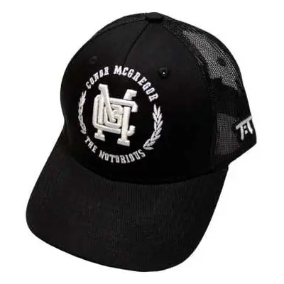 Tokyo Time Unisex Mesh Back Cap: Ufc Mcgregor White Wreath Logo