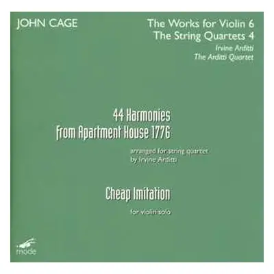 CD J. Cage: Cheap Imitation/harmonies