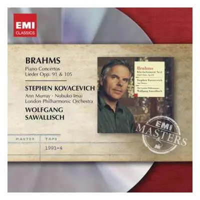 2CD Johannes Brahms: Piano Concertos / Lieder Opp. 91 & 105