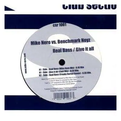 LP Mike/noyz Benc Nero: Real Bass-give It All