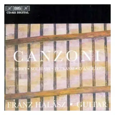 CD Franz Halasz: Canzoni - Italian Music For Guitar