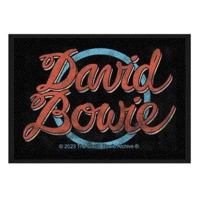 David Bowie Standard Woven Patch: Logo