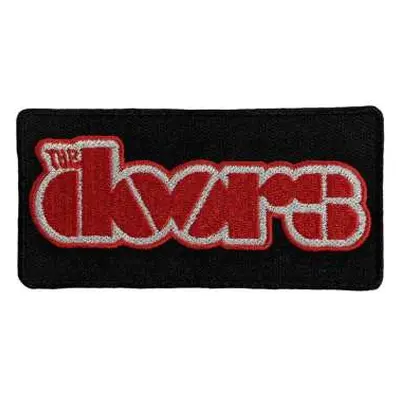 The Doors Standard Woven Patch: Red Logo