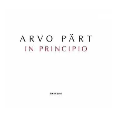 CD Arvo Pärt: In Principio