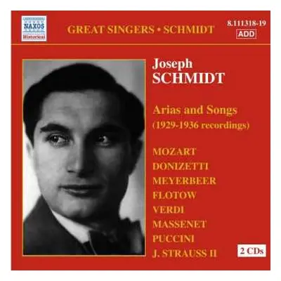 2CD Various: Joseph Schmidt Singt Arien & Lieder