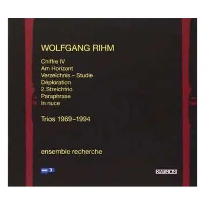 CD Wolfgang Rihm: Trios 1969 - 1994 / CD & Katalog 2008/09