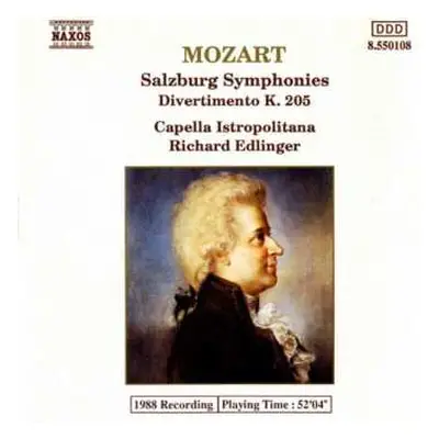 CD Wolfgang Amadeus Mozart: Salzburg Symphonies / Divertimento K. 205