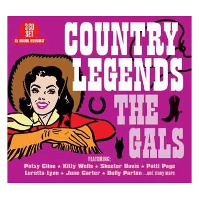 3CD Various: Country Legends: The Gals