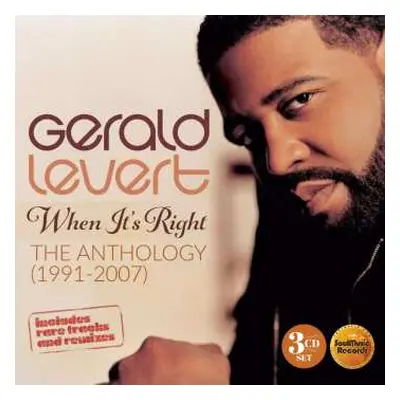 3CD Gerald Levert: When It's Right - The Anthology (1991 - 2007) DIGI