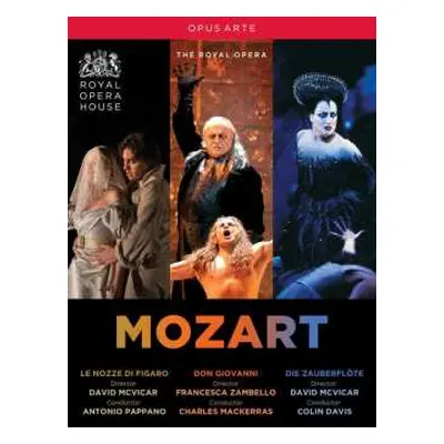 5DVD Wolfgang Amadeus Mozart: 3 Opern