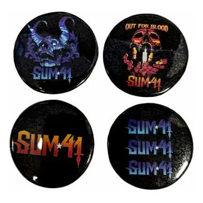 Sum 41 Pin Badge Set: Out For Blood (ex-tour)