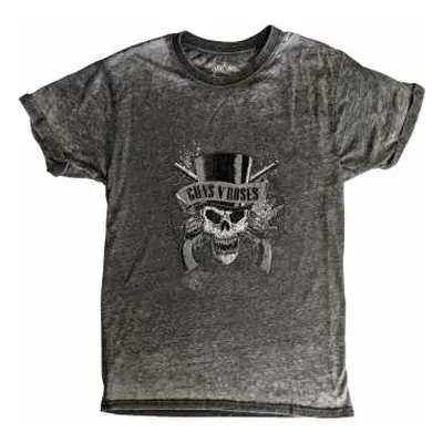 Guns N' Roses Unisex T-shirt: Faded Skull (burnout) (small) S