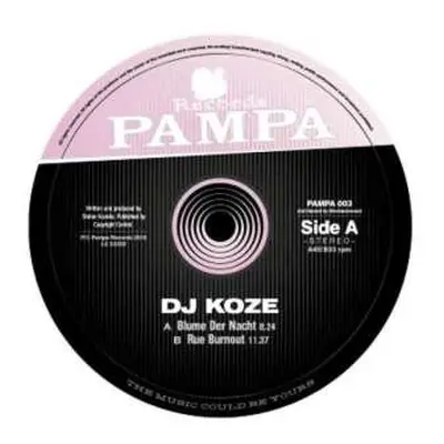 LP DJ Koze: Blume Der Nacht / Rue Burnout