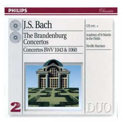 2CD Johann Sebastian Bach: The Brandenburg Concertos - Concertos BWV 1043 & 1060