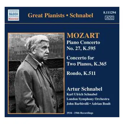 CD Artur Schnabel: Mozart