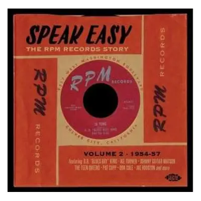 2CD Various: Speak Easy - The RPM Records Story Volume 2 1954-57