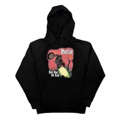 Meat Loaf Unisex Pullover Hoodie: Bat Out Of Hell (back Print) (small) S