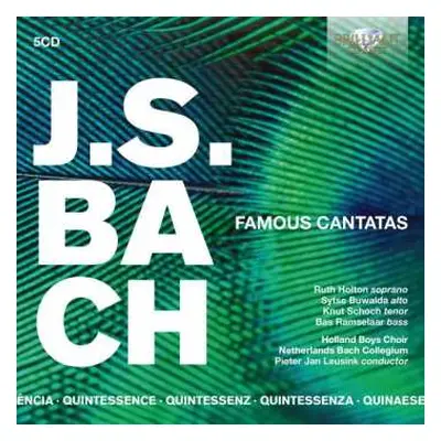 5CD J.s. Bach: Kantaten Bwv 4,12,22,38,42,45,51,54,57,67,73,80,98,131,140,143,147,170,199