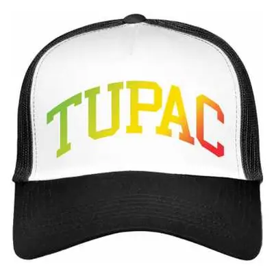 Mesh Back Cap Gradient Logo Tupac