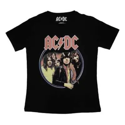 Ac/dc Ladies T-shirt: Highway To Hell Circle (xx-large) XXL