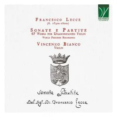 2CD Francesco Lecce: Sonate E Partite Nr.1-67 Für Violine Solo