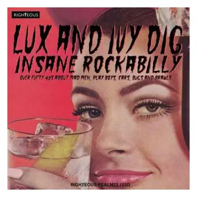 2CD Various: Lux And Ivy Dig Insane Rockabilly (Over Fifty 45s About Mad Men, Play Boys, Cars, B