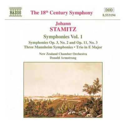 CD Jan Václav Antonín Stamic: Symphonies Vol. 1 Symphonies Op. 3, No.2 And Op. 11, No.3 Three 