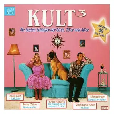 3CD Various: Kult³ Die besten Schlager der 60er, 70er und 80er