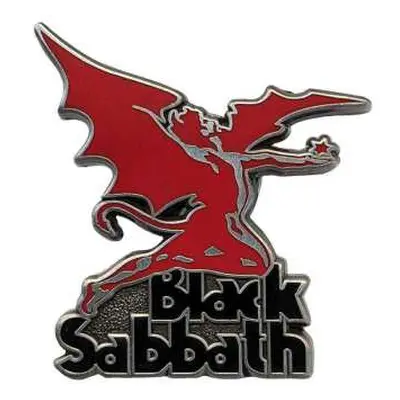 Black Sabbath Pin Badge: Logo & Daemon